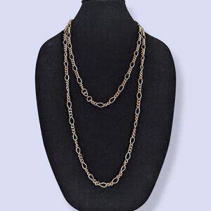 V. Very Long Figaro Chain Necklace